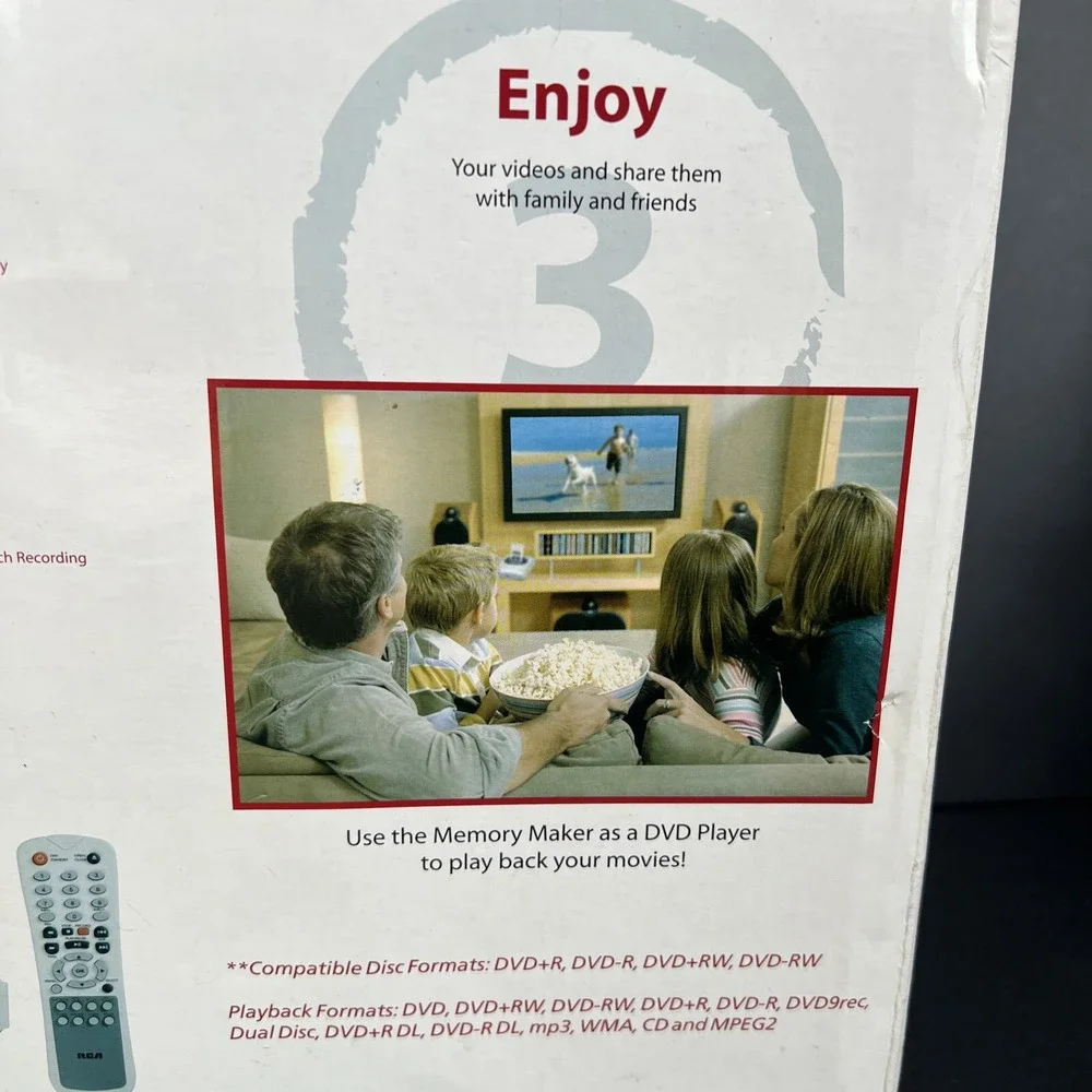 RCA Small Wonder Memory Maker EZDVD1BD DVD Digital Camcorder NOS Record To DVD